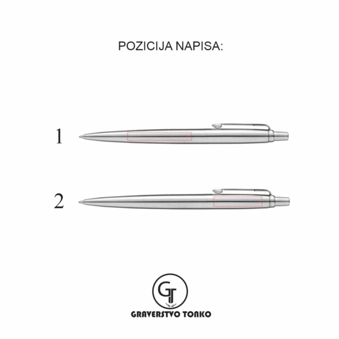 Kemični svinčnik Parker z gravuro